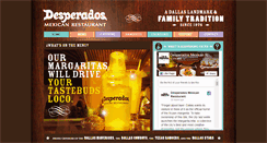 Desktop Screenshot of desperadosrestaurant.com